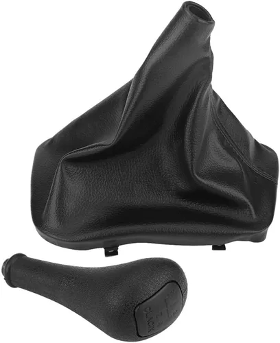 KIMISS Pomo de palanca de cambios de 4 velocidades + cubierta de bota de polaina W123 W140 W20