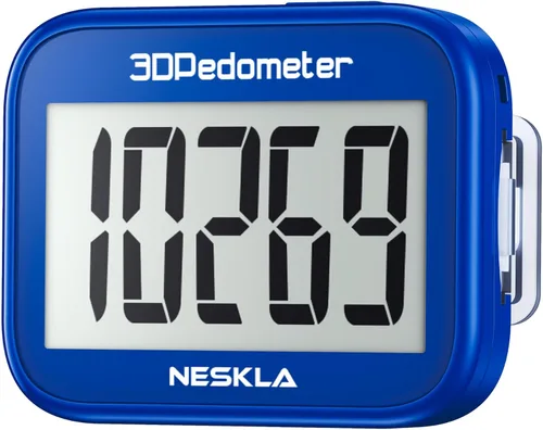 Vista 10 de 3D Pedometer for Walking, Simple Step Counter with Large Digital Display, Step Tracker with Removable Clip Lanyard, Accurately Track Steps for Men