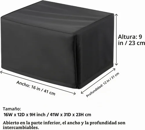 Vista 2 de Funda protectora impermeable compatible con HP Canon Epson -16W x12D x9H in