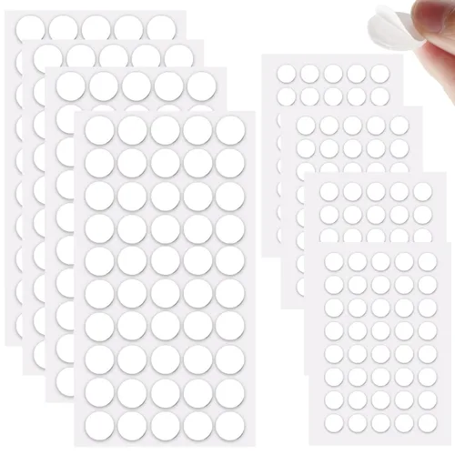 360 puntos adhesivos de doble cara, 0.78 pulgadas y 0.394 pulgadas, transparente, adhesivo adhesivo adhesivo para póster, masilla redonda extraíble