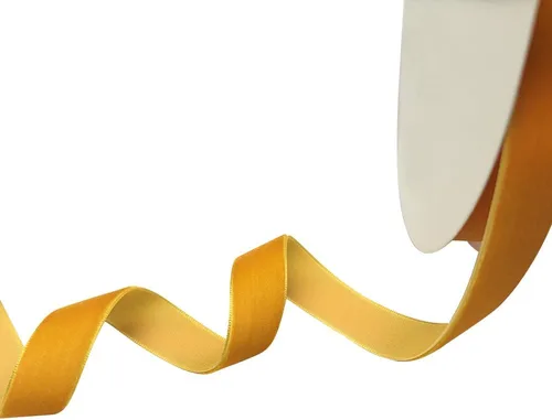 Vista 7 de Chenkou Craft Cinta de Terciopelo Beige 25 Yardas 1/4" Lotes a Granel (Beige, 1/4"(6mm))