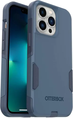 Vista 2 de OtterBox Commuter Series - Funda para iPhone 13 Pro con protector de lente de cámara, embalaje no minorista, Rock Skip Way