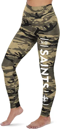 Vista 73 de Zubaz NFL Mallas para mujer de longitud completa de cintura alta básica 1.0