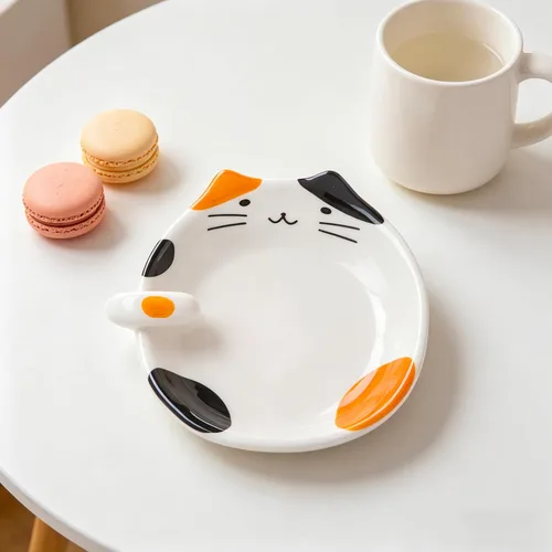 Vista 5 de Soporte de cuchara para gatos, soporte de cuchara de cerámica para la parte superior de la estufa, accesorios de cocina para gatos, soporte