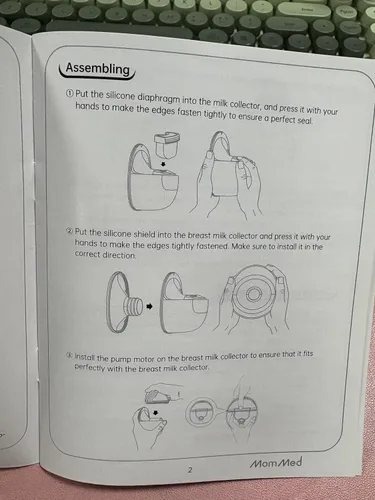 Vista 11 de MomMed Extractor de leche portátil (modelo S21) - Extractor de leche eléctrico doble manos libres, diseño a prueba de fugas, 3 modos