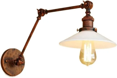Wall Mount Light Industrial Retro Adjustable Swing Arm Wall Lamp Sconce Antique Foldable Wall Light Living Room Bedside s Balconies Aisles Farmhouse