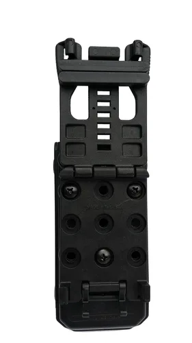 Vista 2 de Eleven 10 Funda rígida para torniquete TQ de C-A-T CAT, negro mate con cruz azul, cinturón (Tek) de accesorio (el torniquete no está incluido)