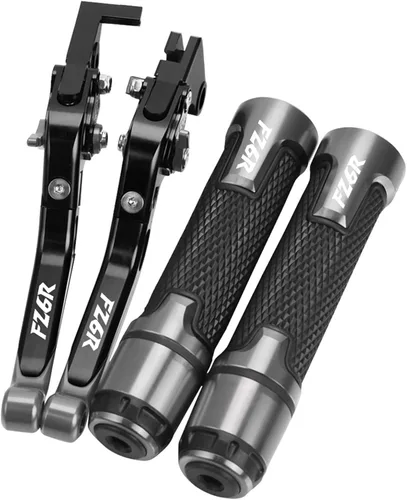 Para Yamaha FZ6R 2009-2012 2013 2014 2015 2016 2017 motocicleta ajustable extensible freno embrague palancas manillar puños (color : G)