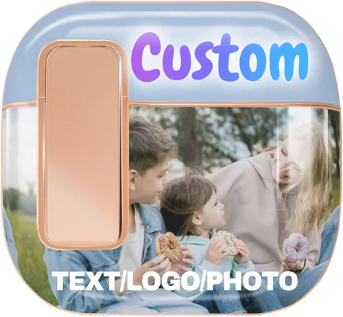 Vista 6 de Funda personalizada con tu foto, texto, nombre, funda personalizable compatible con Airpod, funda personalizada con llavero