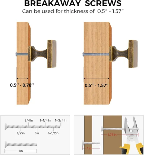 Vista 3 de Home Expert - Paquete de 5 manijas para gabinete de cocina color latón envejecido, accesorios de hardware para cajones de tocador, hardware