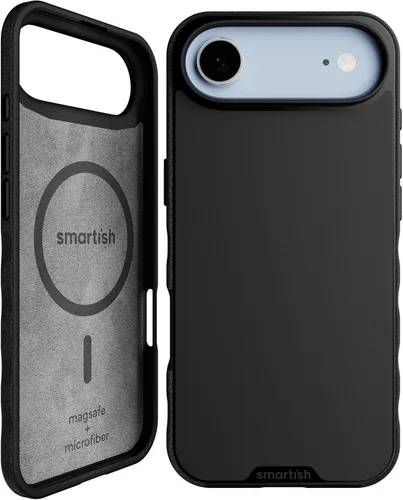 Vista 155 de Smartish® - Funda magnética para iPhone 15, Gripmunk compatible con MagSafe [ligera + protectora], funda de agarre delgada con forro de microfibra