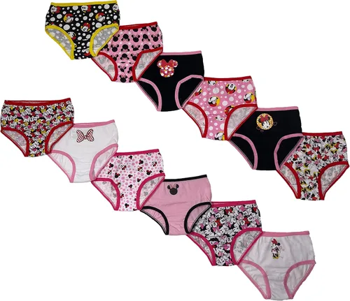 Disney Girls' Toddler Minnie Mouse 12-Days of Surprise Underwear