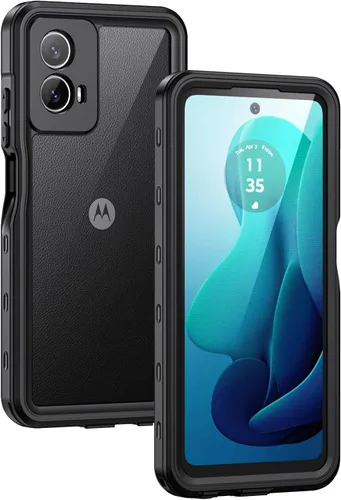 Lanhiem Funda para Moto G 5G 2024, IP68, impermeable, a prueba de polvo, a prueba de golpes, con protector de pantalla integrado, cubierta