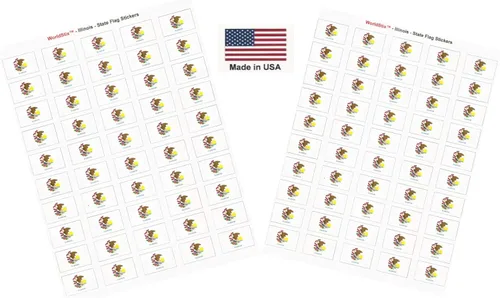 Vista 33 de 100 calcomanías de la bandera de Afganistán, dos hojas de 50, 1.5" x 1" hechas en Estados Unidos, calcomanías autoadhesivas para álbum de recortes