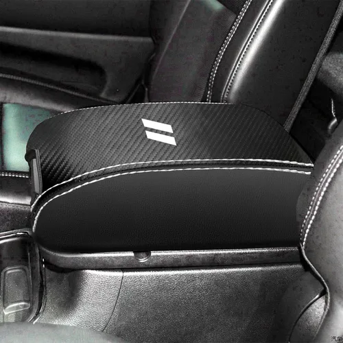 Vista 21 de YOSRTER para Dodge Durango Accesorios 2011-2018 2019 2020 Funda para el reposabrazos de la consola central, de piel, antiarañazos, decoración