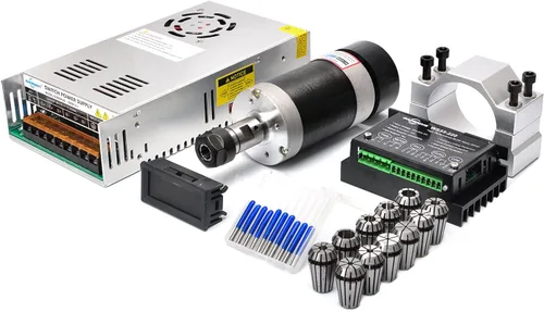 Vista 9 de Daedalus Kit de motor de husillo sin escobillas CNC, 500w, ER11, 48V DC, 12000RPM