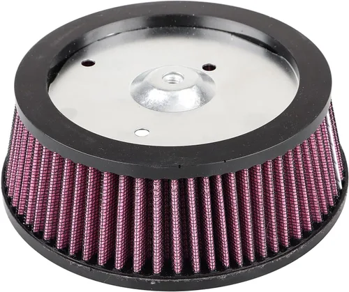 Vista 8 de Filtro limpiador de aire de alta flujo negro Sucker Entrada Compatible con Harley Dyna 1999-2017, Softail 2000-2015, Touring 1999-2007