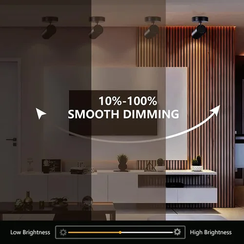 Vista 29 de VANoopee Focos de techo con zoom de 3 colores para interiores, montaje empotrado, foco de techo LED ajustable, lámpara direccional, luz de acento