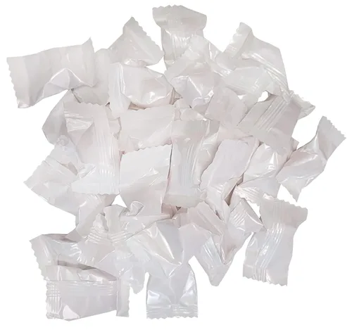 Vista 2 de Peppermints 100 Count Wrapped in White Colored Candy Wrapper - Pearl White Candy Wrapper