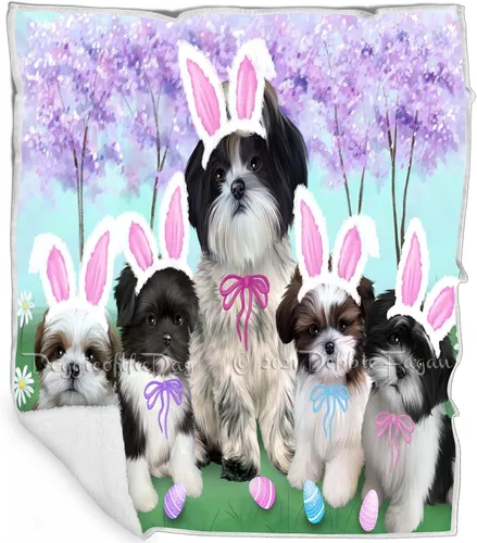 Vista 49 de 4th of July Fireworks Shih Tzu Dog Blanket - Lightweight Soft Cozy and Durable Bed Blanket - Animal Theme Fuzzy Blanket for Sofa Bed Couch
