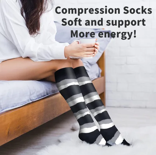 Vista 4 de Copper Compression Socks for Women and Men(6 Pairs)-Best Support for Running, Athletic, Nursing, Travel