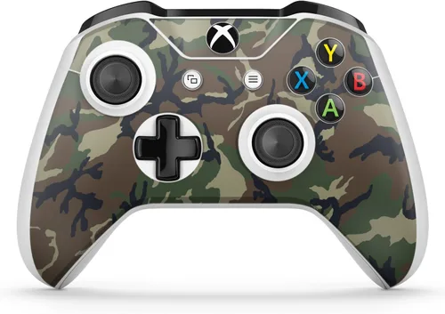Vista 2 de Calcomanía para consola de camuflaje Xbox One S + 2 fundas de controlador