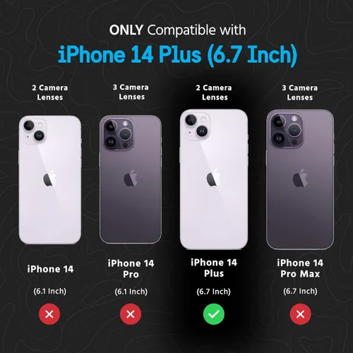 Vista 7 de Pelican Protector Series - Funda compatible con carga magnética resistente para iPhone 14 Plus (2022) diseñada para caber perfectamente