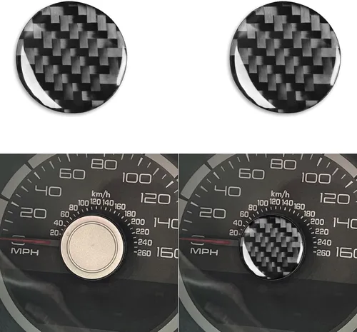 Vista 15 de NVCNX Fibra de Carbono Compatible con Ford Mustang GT Shelby 2010-2014 2011 2012 2013 Consola Central del Coche Transmisión Automática Caja