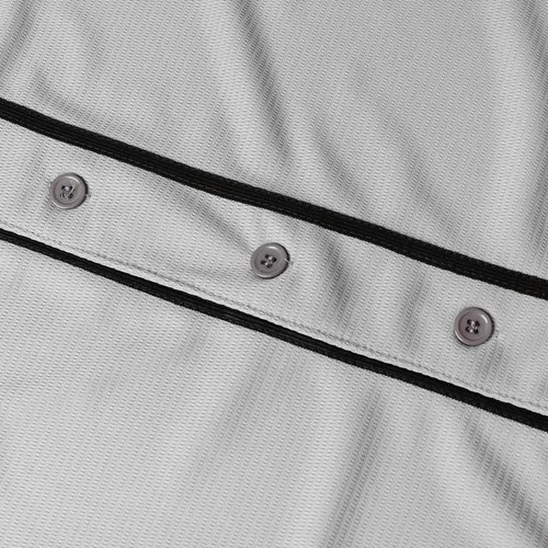 Vista 3 de Phoneutrix Jersey de béisbol hipster liso en blanco con botones y uniformes deportivos para hombres y mujeres