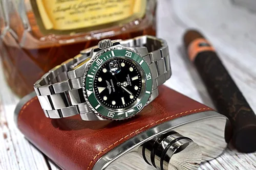 Vista 2 de TIME WARRIOR NH35 - Reloj automático de buceo para hombre, 656.2 ft, bisel de cerámica Pro Diver, reloj Submariner, cristal de zafiro de acero
