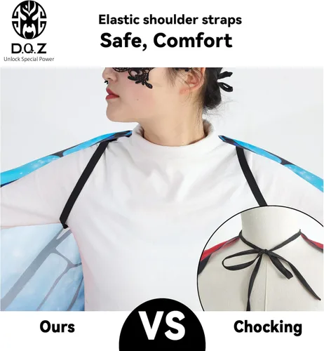 Vista 6 de D.Q.Z Disfraz de alas de mariposa monarca para niños pequeños, ropa de vestir, kit de mariposa, juguetes de insectos para regalos de cumpleaños