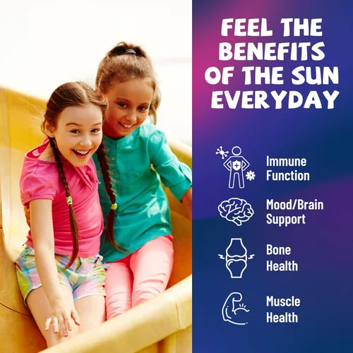 Vista 2 de Gotas de vitamina D3 K2 para niños, suplemento líquido con magnesio para absorción de calcio, salud de las articulaciones, dientes y corazón, sin