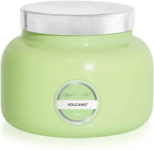 Vista 15 de Capri Blue Volcano Velas perfumadas – Velas en tarro de cristal de lujo para el hogar perfumadas con frutas tropicales y cítricos azucarados, mezcla