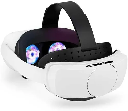 iFoo Correa de cabeza compatible con MetaOculus Quest 2, correa de cabeza ligera y ajustable, repuesto para correa Elite, soporte mejorado y