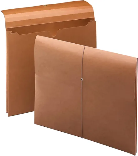 Vista 9 de Smead 100% Recycled Expanding File Wallet with Flap and Cord Closure, Reinforced, 5-1/4" Expansion, Legal Size, Redrope, 10 per Box (71199)