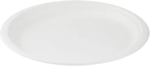 Vista 12 de Restaurantware Platos redondos grandes de 10.3 pulgadas, sin PFAS añadidos, 100 platos desechables, platos de bagazo blanco compostables