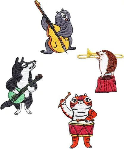 Vista 14 de 12 parches de gatos lindos para coser, parches autoadhesivos para chaquetas, mochilas, jeans, ropa, zapatos, parches de bricolaje