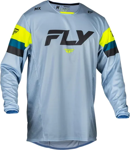 Vista 7 de Fly Racing Camiseta Kinetic Stoke juvenil (negro/blanco, talla M)