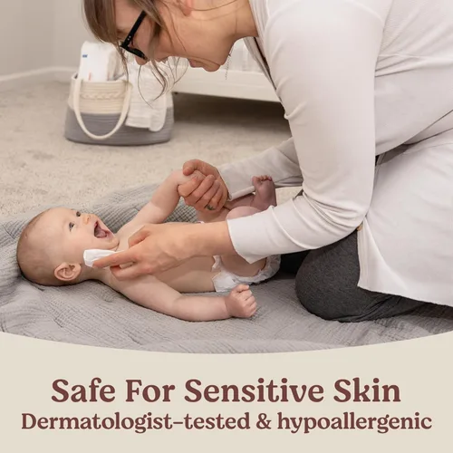 Vista 4 de Huggies Calm - Toallitas para bebé sin perfume, hipoalergénicas, 6 paquetes con botón de presión (336 toallitas en total), el embalaje puede variar