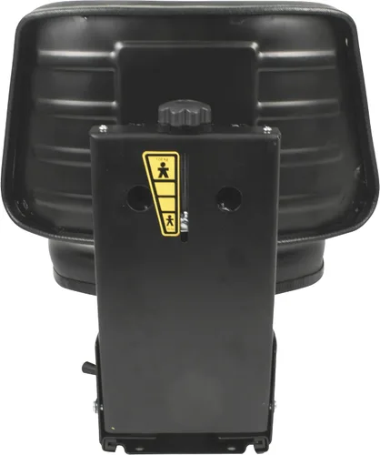 Vista 5 de A & I Asiento de tractor de suspensión con respaldo trapezoidal, color negro, número de modelo T333BL