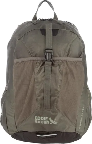 Vista 42 de Eddie Bauer Stowaway Mochila plegable Viajes Al aire libre Ligero Plegable Duradero Poliéster Ripstop 30L - Granate