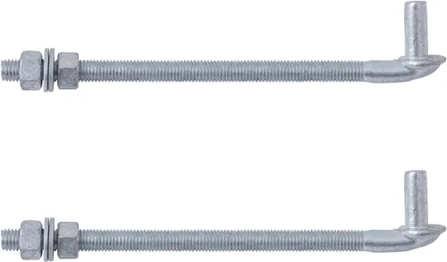 Vista 11 de VIVIDA Bisagra de puerta de perno en J de 8 pulgadas, paquete de 2, bisagra de perno de puerta con pasador macho de 5/8 pulgadas, herrajes de valla