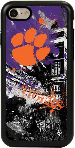 Vista 21 de Guard Dog NCAA - Funda híbrida para iPhone 7/8/SE Paulson Designs, color negro Marea carmesí de Alabama