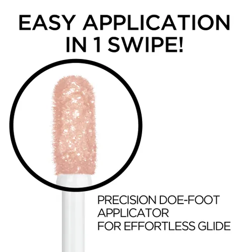 Vista 5 de L'Oreal Paris Brilliant Eyes - Sombra de ojos líquida con destello, brillo duradero de larga duración, resistente a pliegues, a prueba