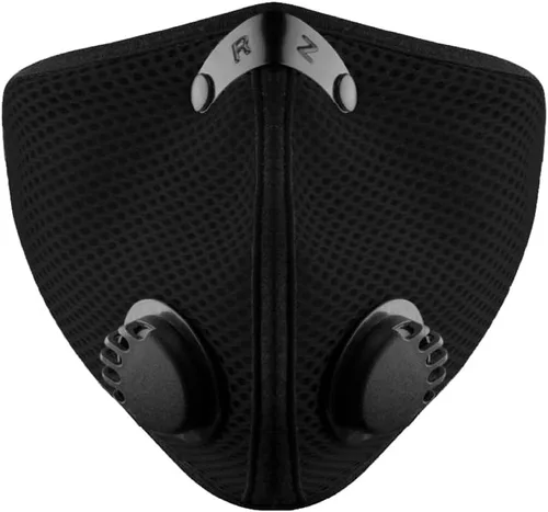 Vista 2 de RZ Mask M2 - Cooling Mesh Dust Mask w/ 99.8% Carbon Filtration, Anti Fogging w/Easy Use Hook-and-Loop Head Strap