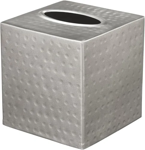 Vista 10 de Monarch Abode Funda de Caja de Paños Cuadrada – Caja de Paños de Cobre Antiguo Martillada a Mano de Metal para Baño, Cubo de Servilletas Faciales