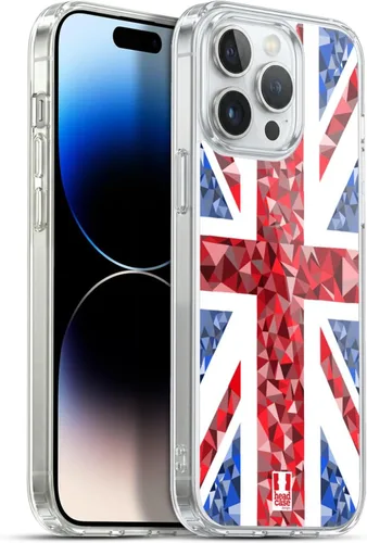 Vista 366 de Head Case Designs Blue Gingham Union Jack Collection - Funda de gel suave compatible con Apple iPhone 7 Plus/iPhone 8 Plus