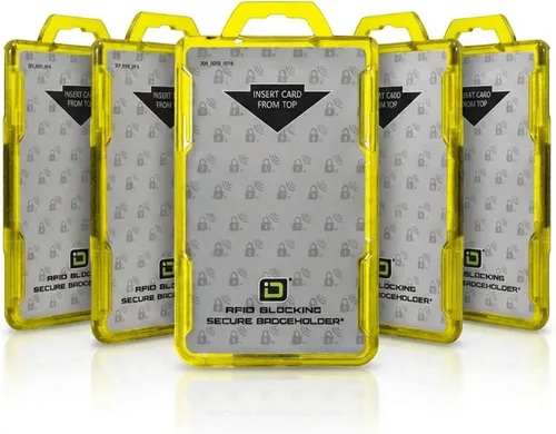 Vista 10 de ID Stronghold - Soporte seguro para tarjetas de identificación con bloqueo RFID - Duolite 2 tarjetas - Policarbonato - Soporte de plástico duro