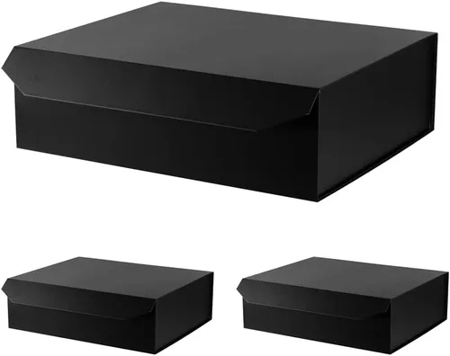 Vista 48 de 5 cajas de regalo rosa con cinta de 9.5 x 7 x 4 pulgadas, caja de regalo resistente con tapa para embalaje de regalo, cajas de almacenamiento