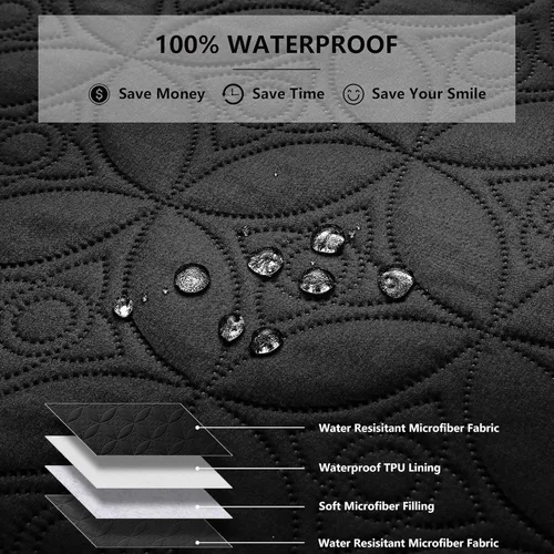 Vista 2 de Manta impermeable para perro, 30 x 30 pulgadas, fundas de sofá para mascotas pequeñas para sofá, silla, cama, protector de muebles de perros